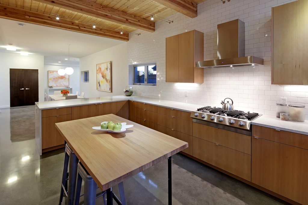 kitchen composed of reclaimed wood and honest materials